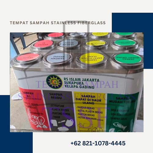 Tempat Sampah Stainless Fiberglass