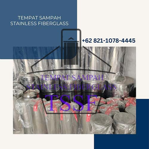 Tempat Sampah Stainless Fiberglass