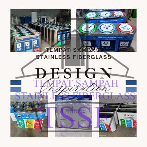 Tempat Sampah Stainless Fiberglass