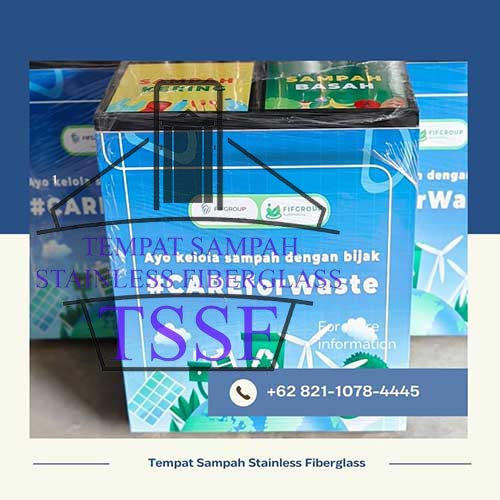 Tempat Sampah Stainless Fiberglass
