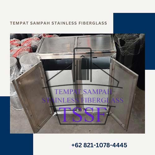 Tempat Sampah Stainless Fiberglass