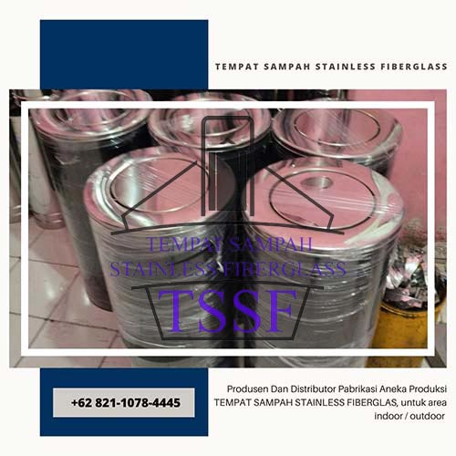 Tempat Sampah Stainless Fiberglass