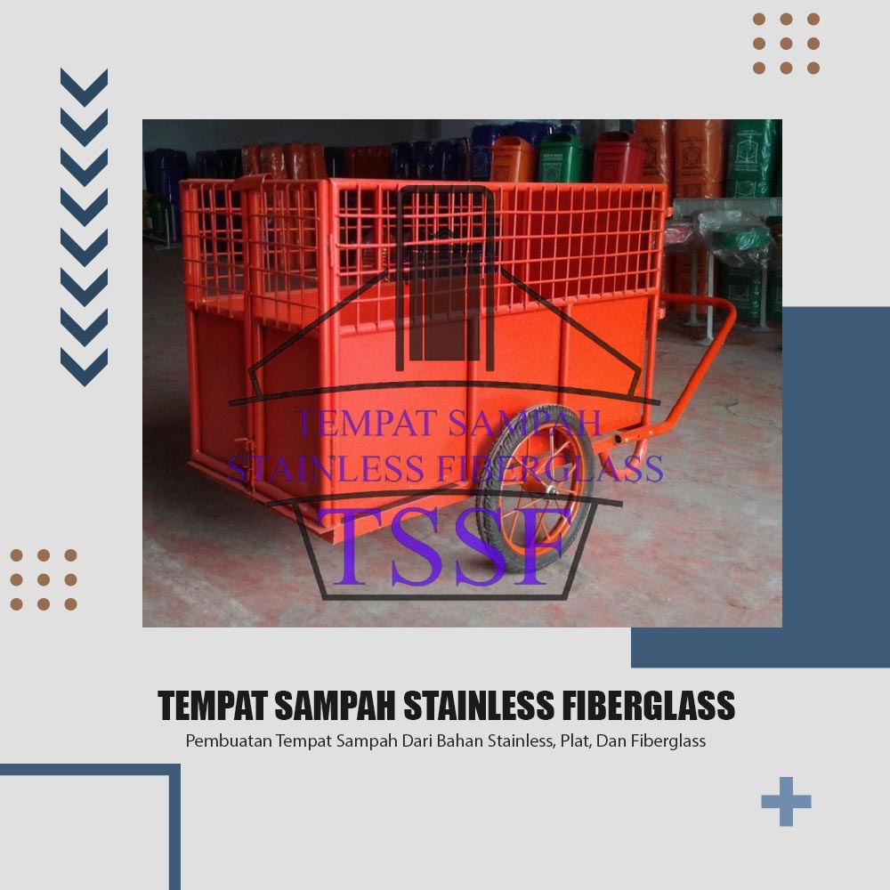 Tempat Sampah Stainless Fiberglass