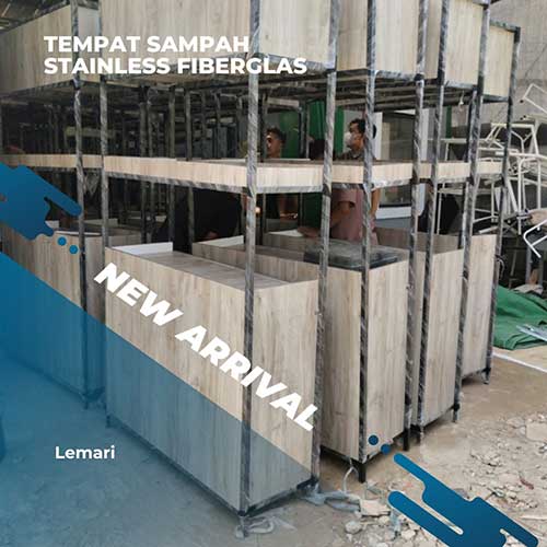 Tempat Sampah Stainless Fiberglass